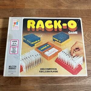 RACK-O Card Game 1978 Vintage Milton Bradley Complete Adult Competition USA